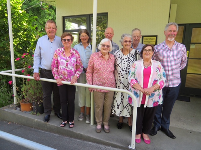 Long serving A.F.B Lusk Club Home Trust supporters including Treasurer Laura Bakker and Chair Murray Ward