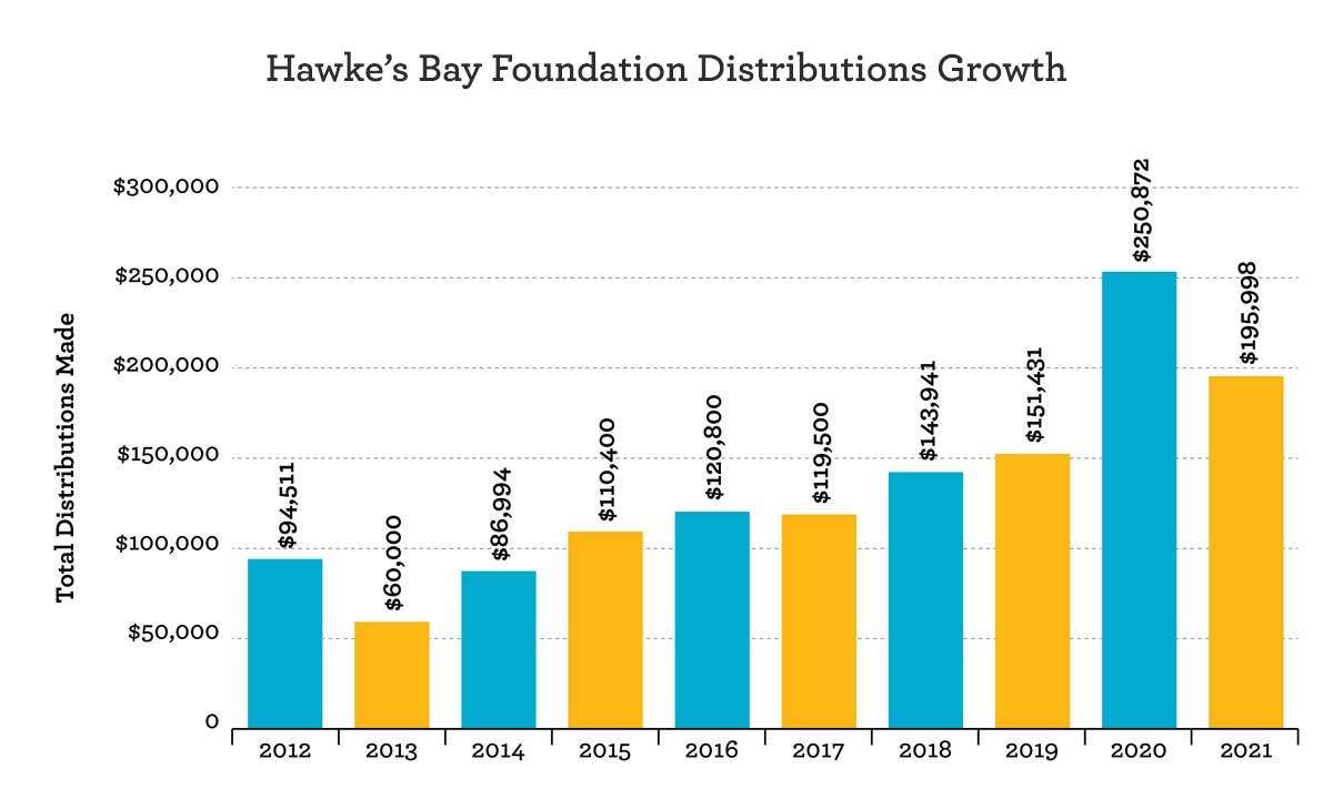 Hawkes Bay Foundation Fund Growth story graph